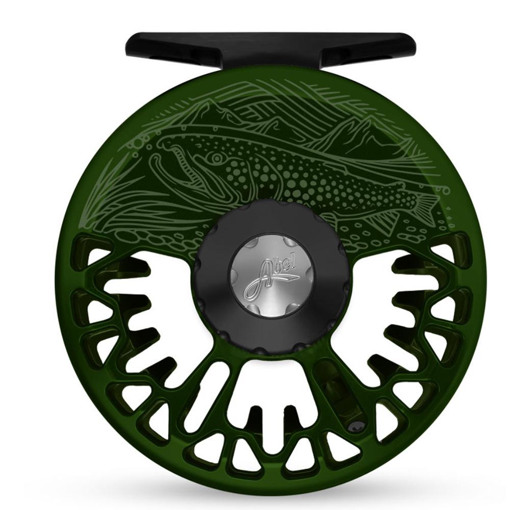 Abel Vaya Series Fly Reel in Underwood On The Hunt Dark Olive