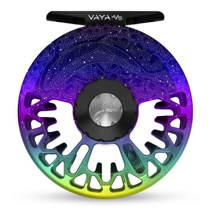 Abel Vaya Series Fly Reel in Underwood Sight Fish Northern Lights Fade