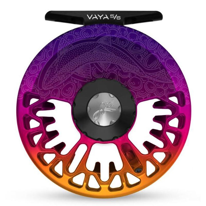 Abel Vaya Series Fly Reel in Underwood Sight Fish Sunset Fade