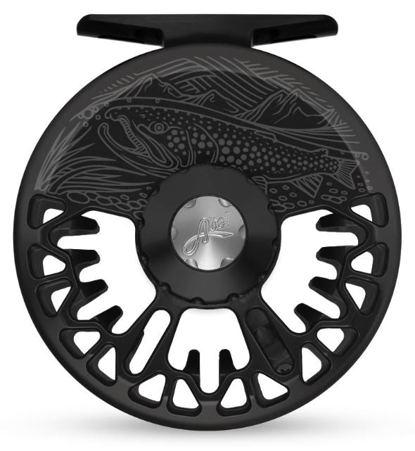 Abel Vaya Series Fly Reel in Underwood on the Hunt Satin Black