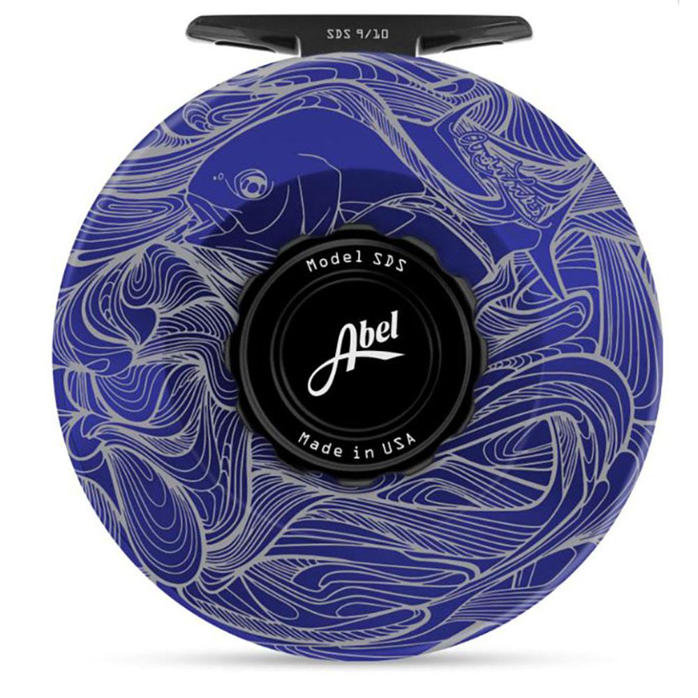 Abel SDS Reel Solid in Larko Permit Satin Black Blue Fade