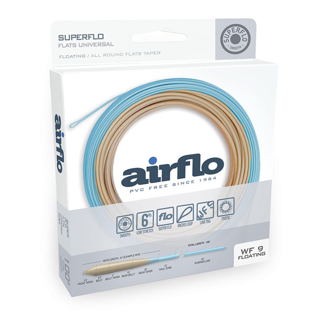 Airflo Superflo Ridge 2.0 Flats Universal Fly Line in Sand and Blue Sky