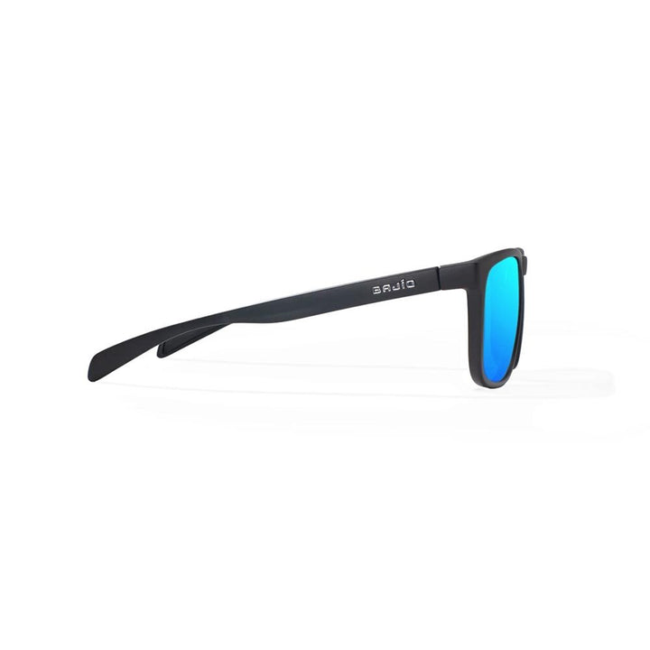 Bajio Calda Sunglasses Polarized in Black Matte with Blue Glass