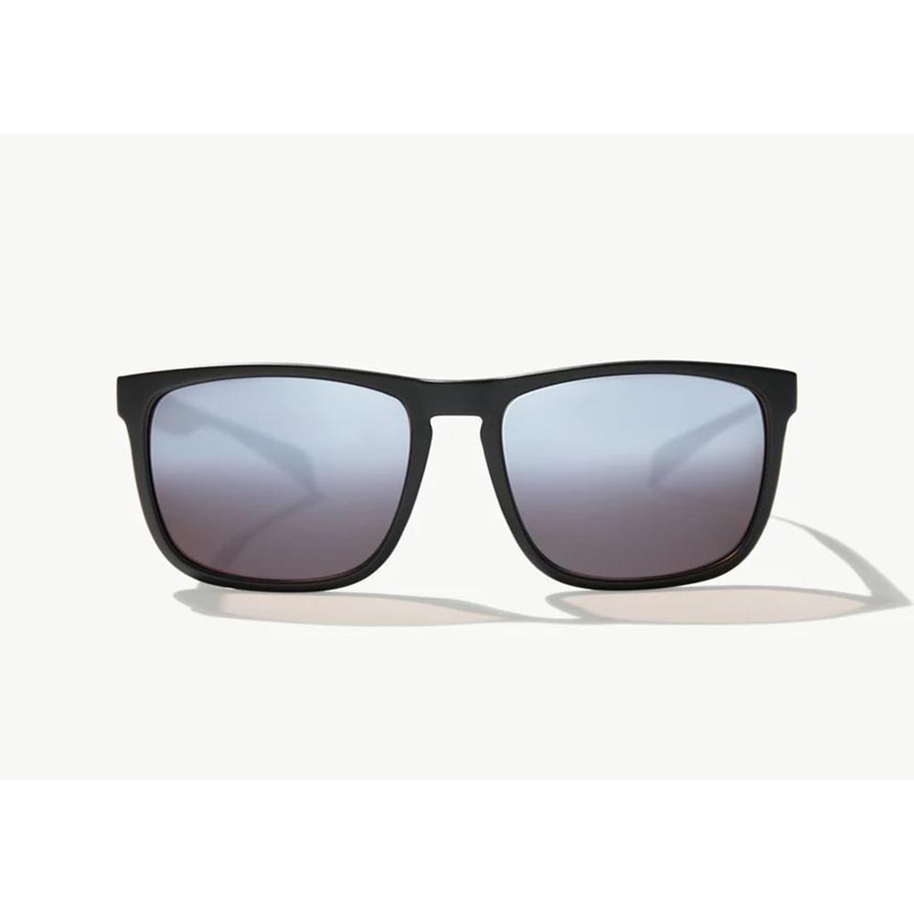Bajio Calda Sunglasses Polarized in Black Matte with Silver Glass