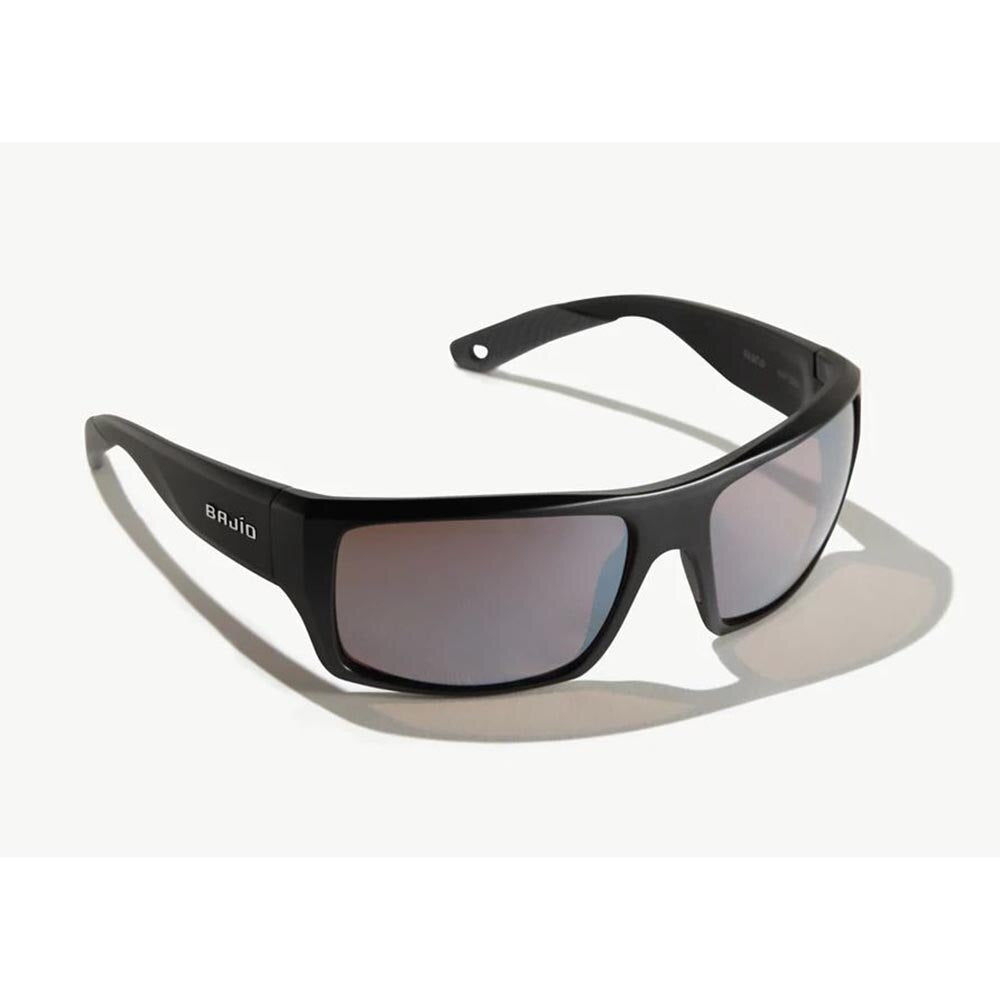 Bajio Nato Sunglasses Polarized in Black Matte with Silver Glass