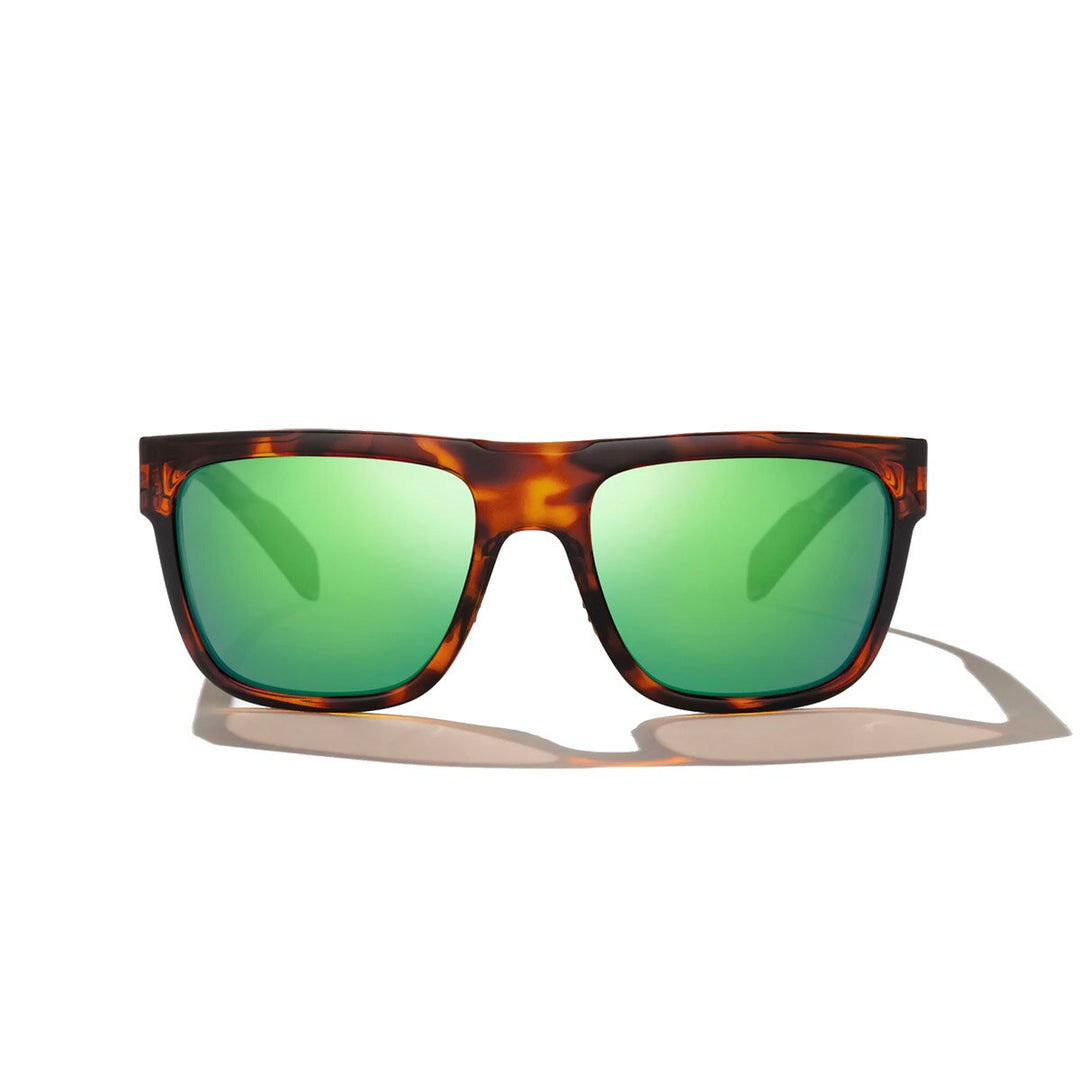 Bajio Caballo Sunglasses Polarized in Tort Gloss with Green Plastic