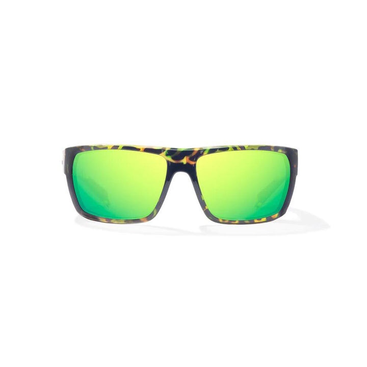 Bajio Palometa Sunglasses Polarized in Green Rock Glass with Green Mirror Plastic