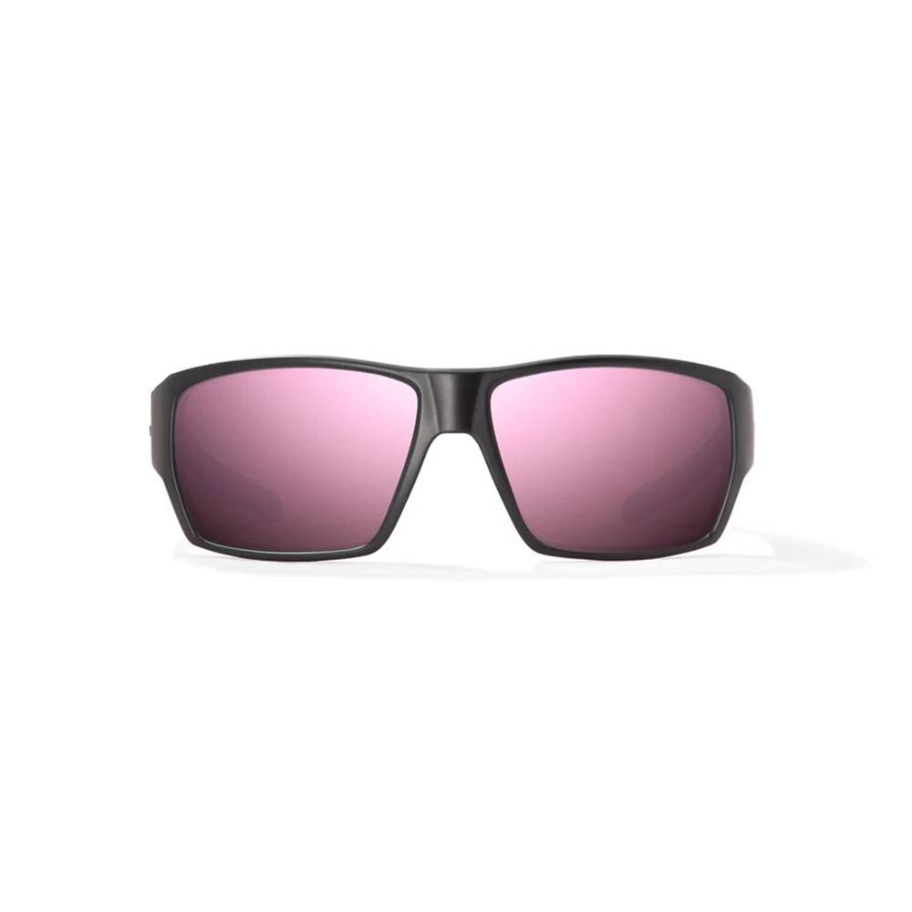 Bajio Vega Sunglasses Polarized in Black Matte with Rose Mirror Glass