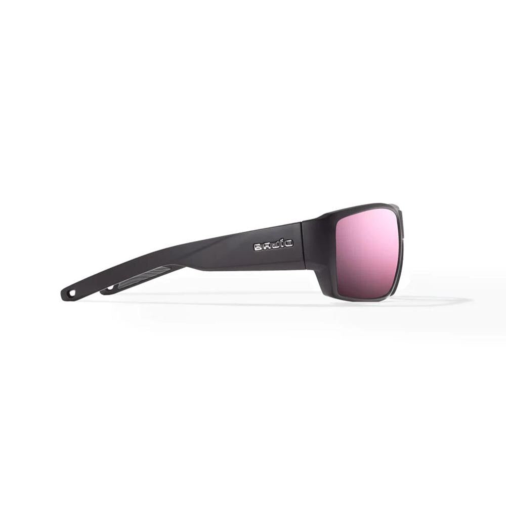 Bajio Vega Sunglasses Polarized in Black Matte with Rose Mirror Glass