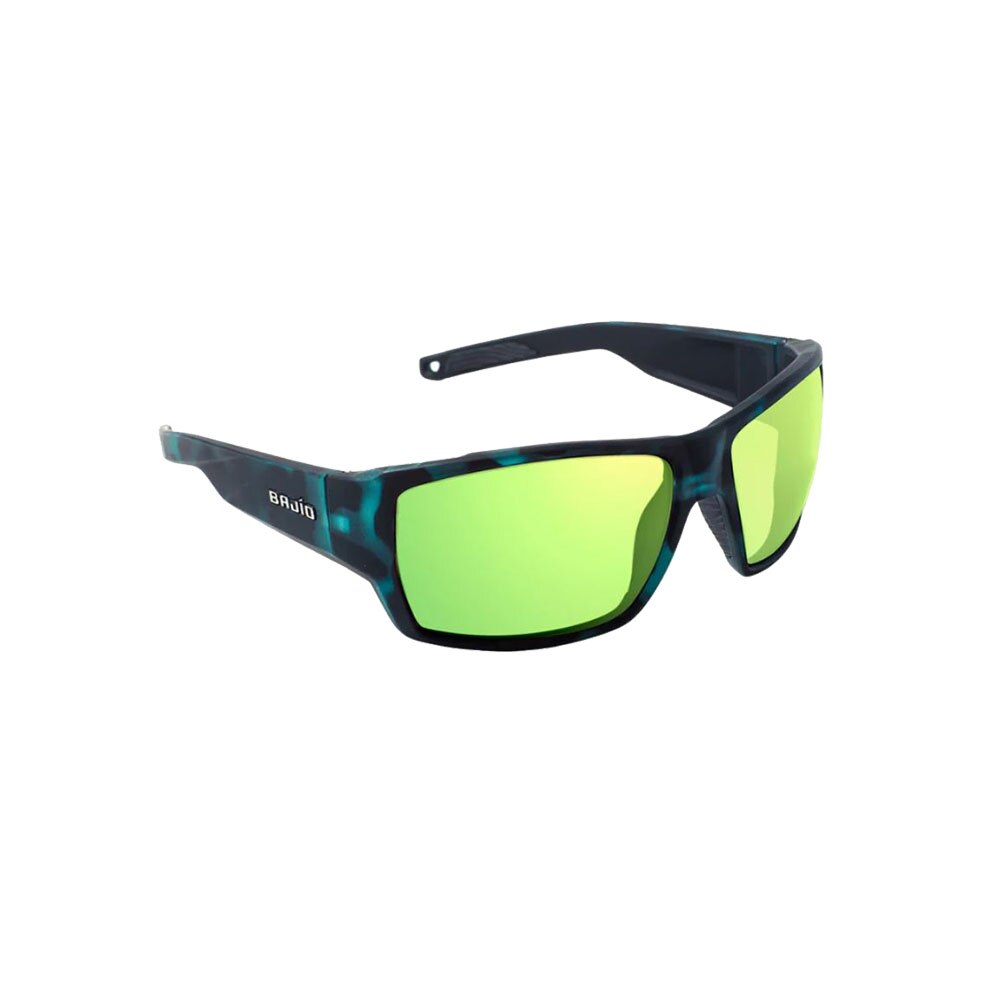 Bajio Vega Sunglasses Polarized in Blue Tort Matte with Green Mirror Plastic