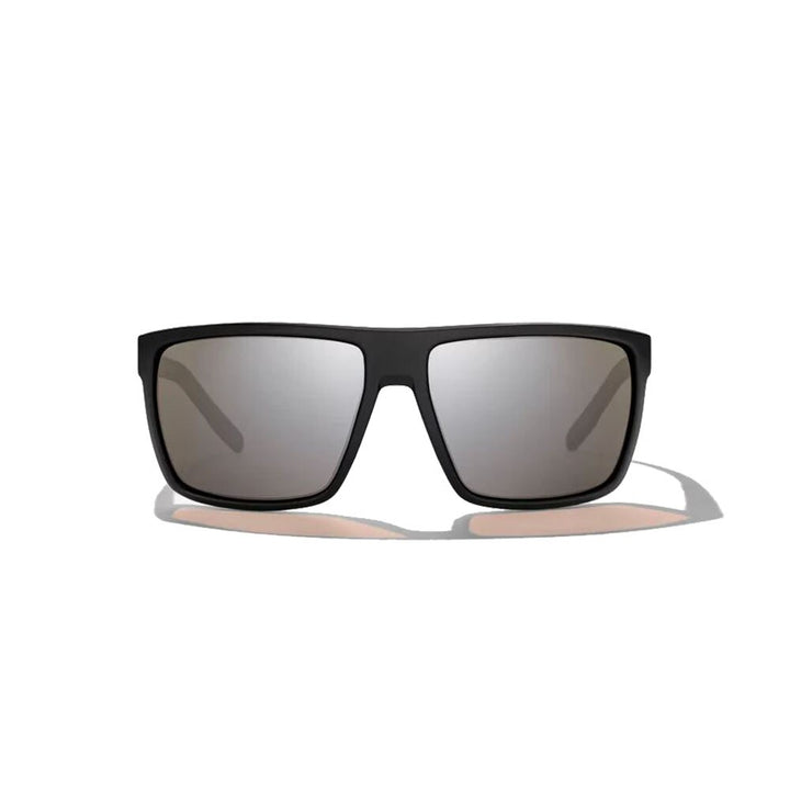 Bajio Toads Sunglasses Polarized in Black Matte with Silver Glass