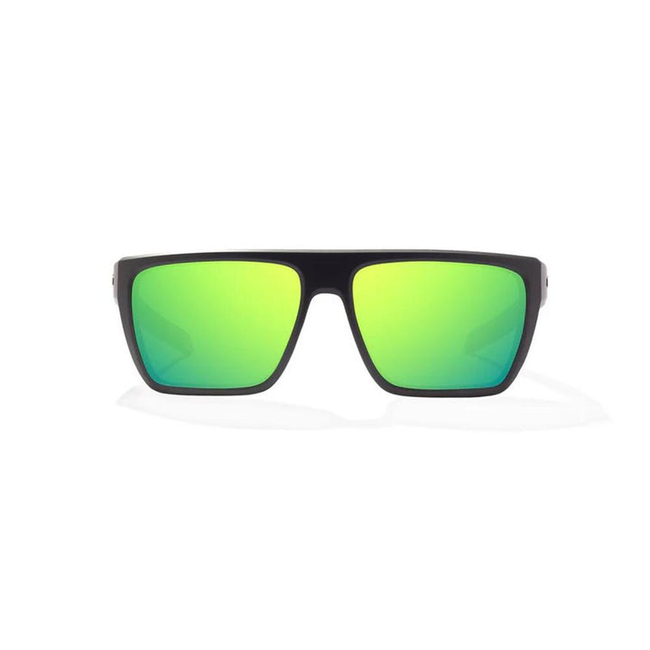 Bajio Zapata Sunglasses Polarized in Black Matte with Green Glass