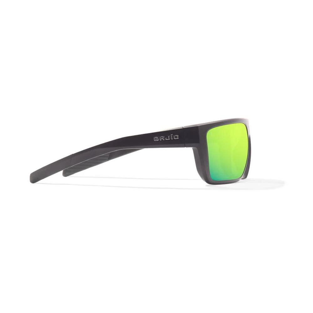 Bajio Zapata Sunglasses Polarized in Black Matte with Green Glass