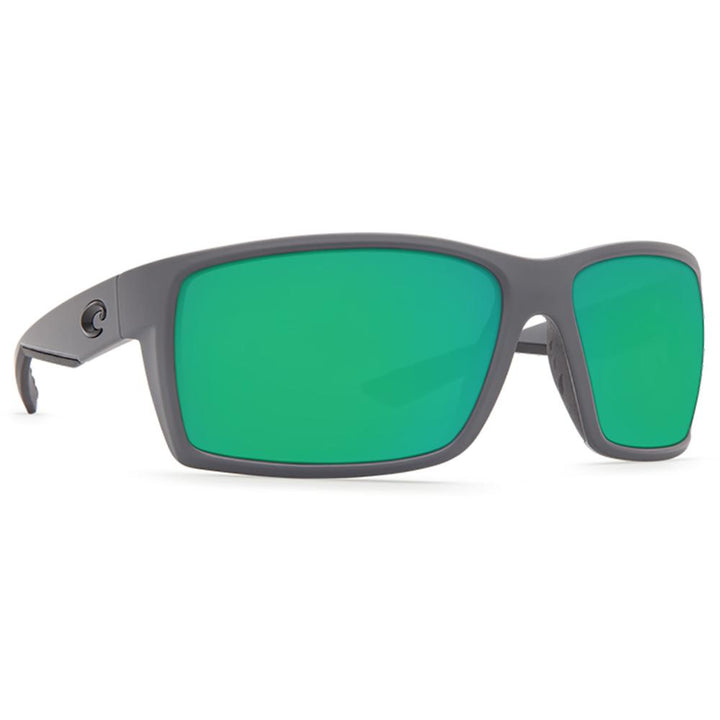 Costa Reefton Sunglasses Polarized in Matte Grey with Green Mirror 580P