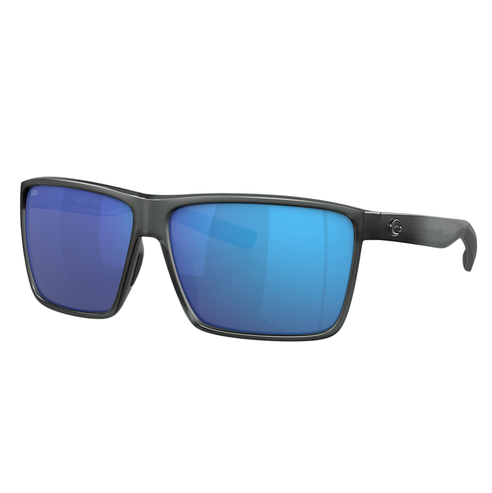 Costa Rincon Polarized Sunglasses in Matte Smoke Crystal with Blue Mirror 580G