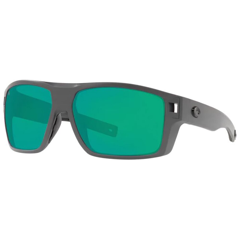 Costa Diego Sunglasses Polarized in Matte Grey with Green Mirror 580G