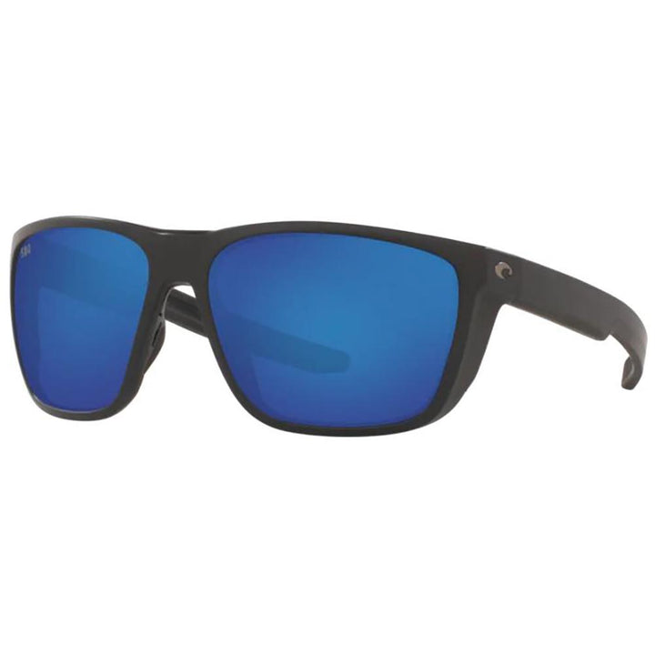 Costa Ferg Sunglasses Polarized in Matte Black with Blue Mirror 580P