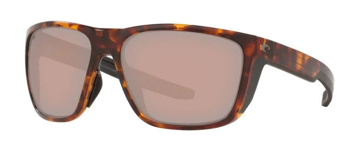 Costa Ferg Sunglasses Polarized in Matte Tortoise with Copper Silver Mirror 580G