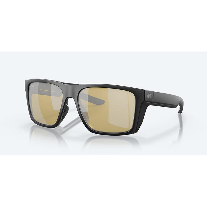 Costa Lido Sunglasses Polarized in Matte Black with Sunrise Silver Mirror 580G