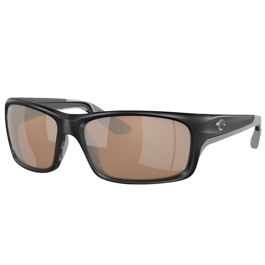 Costa Jose Pro Polarized Sunglasses in Matte Black with Copper Silver Mirror 580G