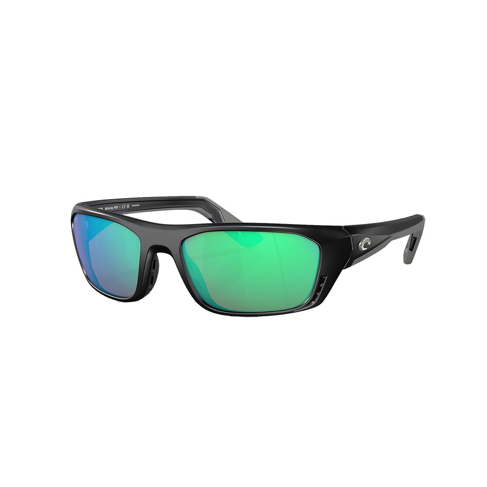 Costa Whitetip Pro Sunglasses Polarized in Matte Black with Green Mirror 580G