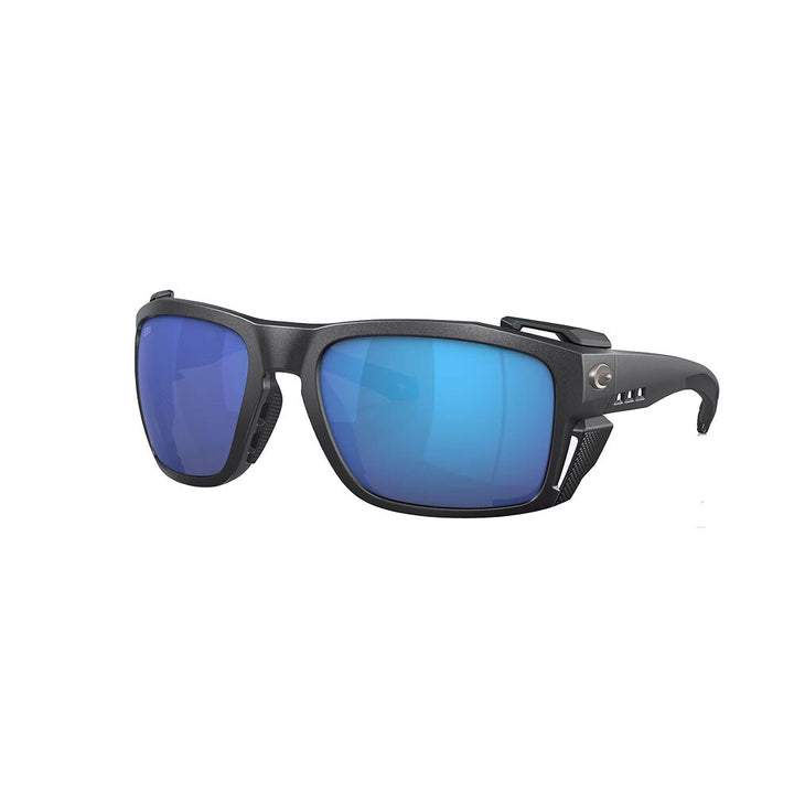 Costa King Tide 8 Sunglasses Polarized in Black Pearl with Blue Mirror 580G