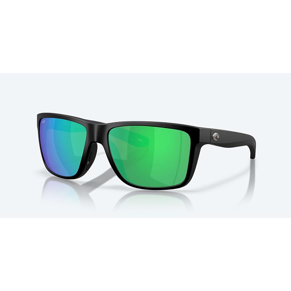 Costa Broadbill II Sunglasses Polarized in Matte Black with Green Mirror 580G