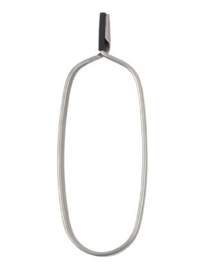 Dr. Slick Hackle Plier with Rubber Tubing on One Jaw in Brass