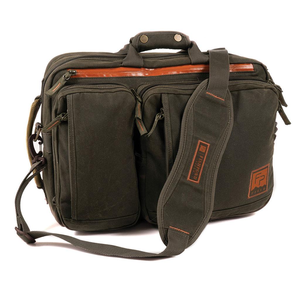 Fishpond Boulder Briefcase FP Field Collection in Peat Moss