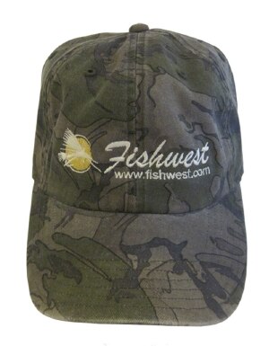 Fishwest Logo Simms CBP Single Haul Cap in Rifle Camo