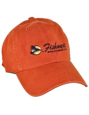 Fishwest Logo Simms CBP Single Haul Cap in Simms Orange