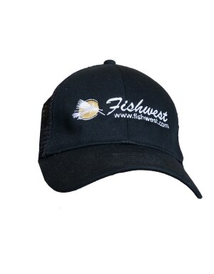 Fishwest Simms Logo CBP Trucker Cap in Black