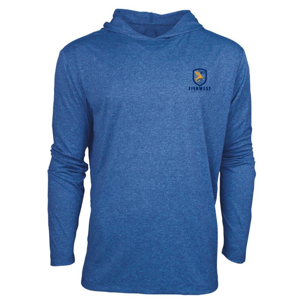 Fishwest Logo Confluence Hoody Men's in Santorini Heather