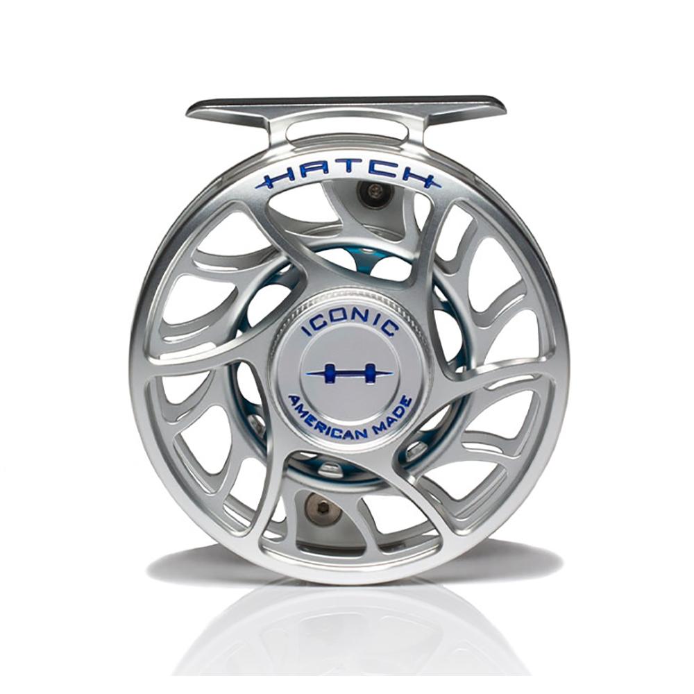 Hatch Iconic Fly Reel 4 Plus in Clear Blue