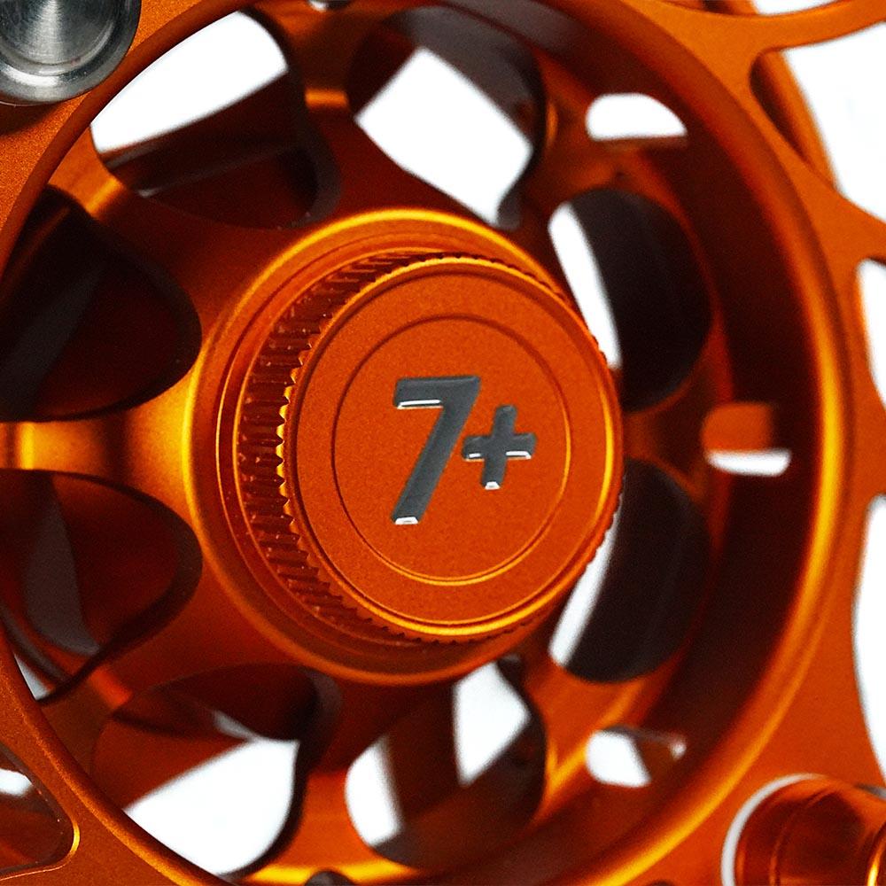 Hatch Outdoors Limited Edition Iconic Fly Reel Campfire Orange 7 Plus in Campfire Orange