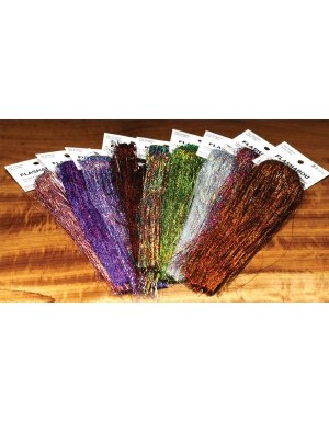 Hareline Dubbin Holographic Flashabou in Silver