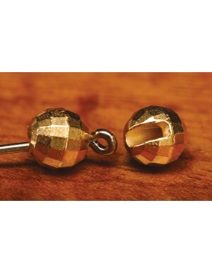 Hareline Dubbin 7/64 Faceted Slotted Tungsten Beads 20 pack in Copper