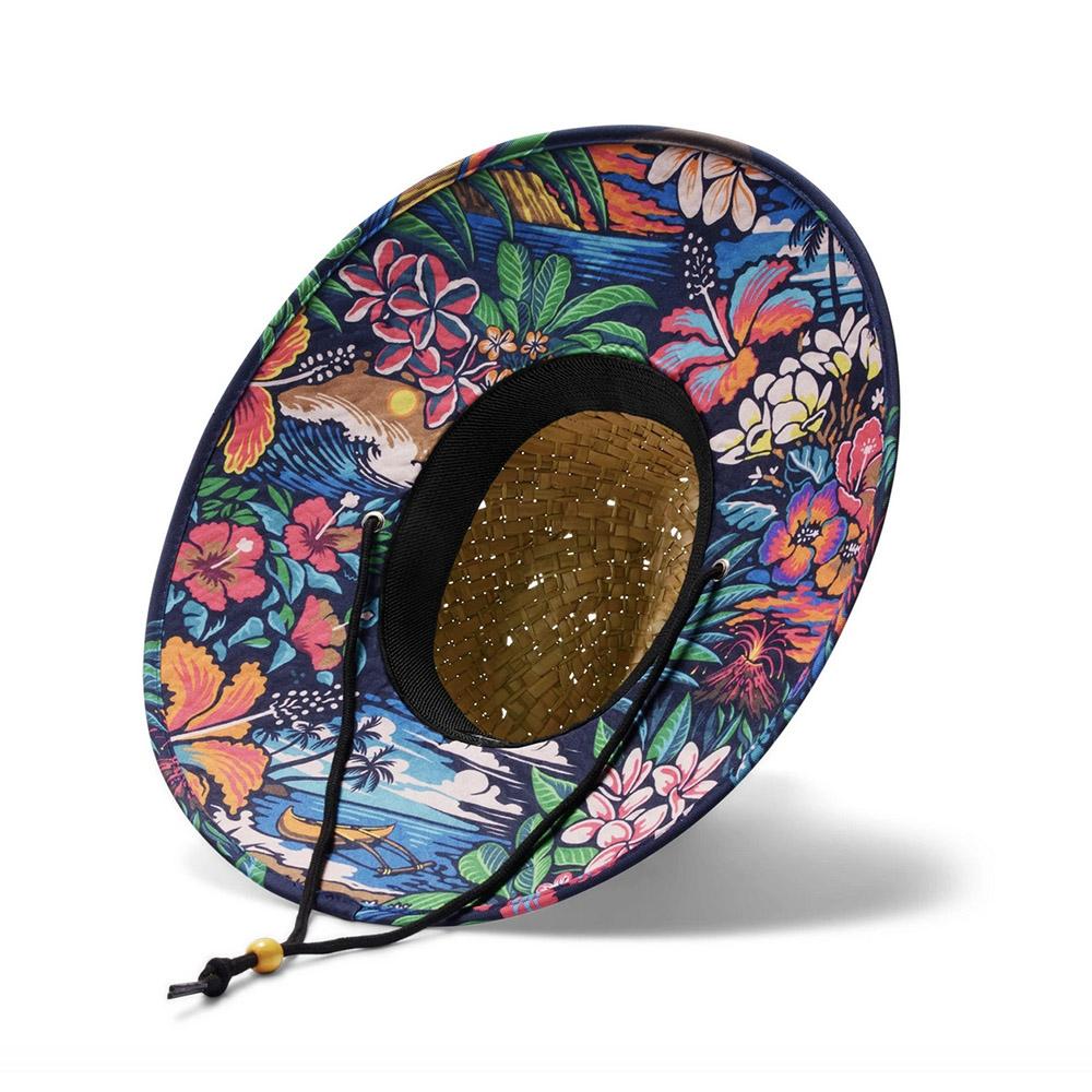 Hemlock Hat Co. - Print Straw Hat - Hawaiian Floral