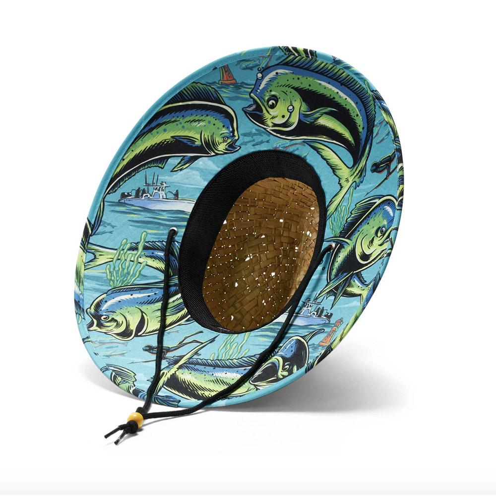 Hemlock Hat Co. - Print Straw Hat - Mahi Main View