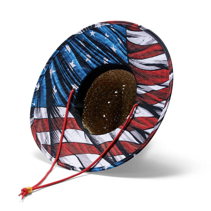 Hemlock Hat Co. - Print Straw Hat - Maverick USA Print