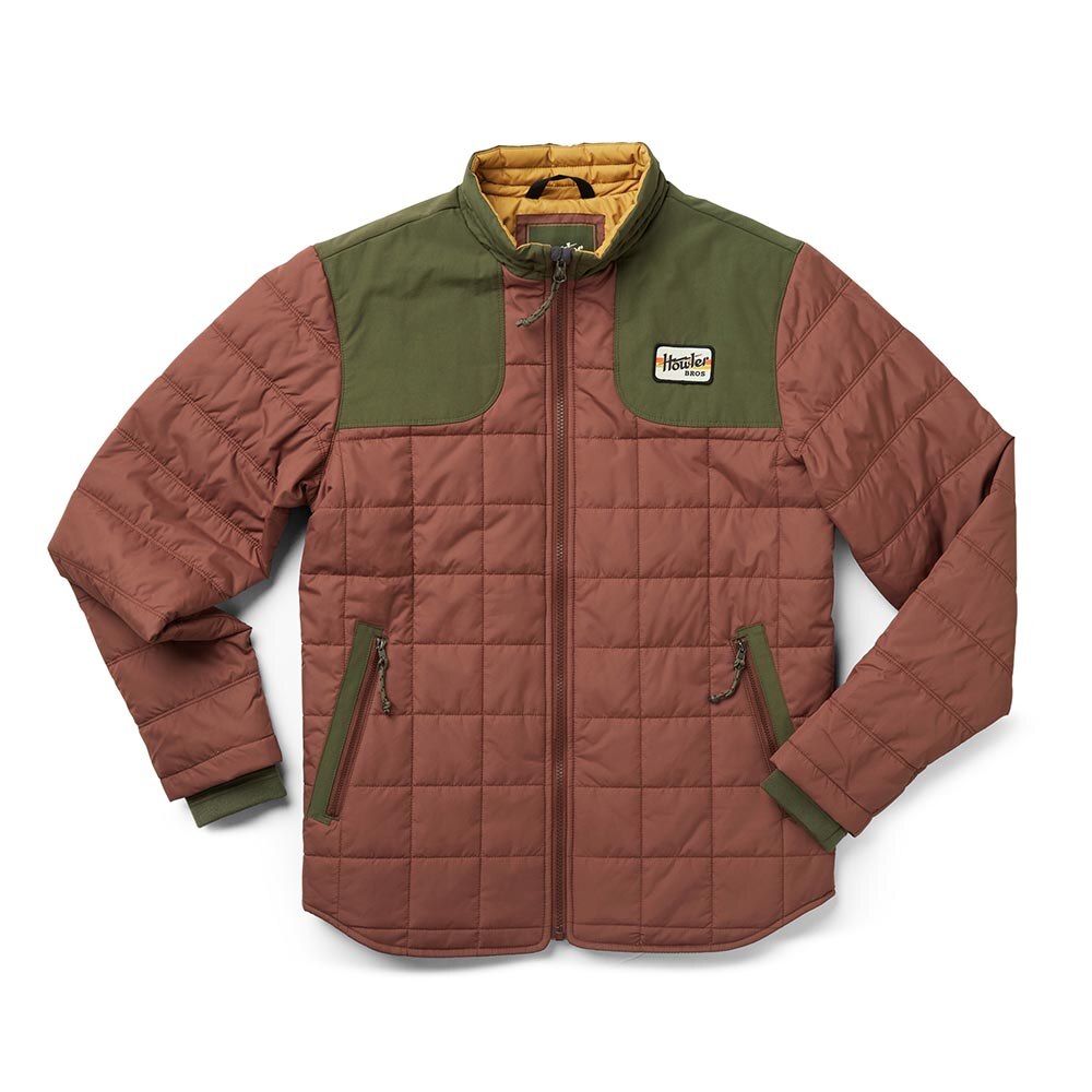 Howler Brothers Merlin Jacket Mens in Cherrywood and Olivetree