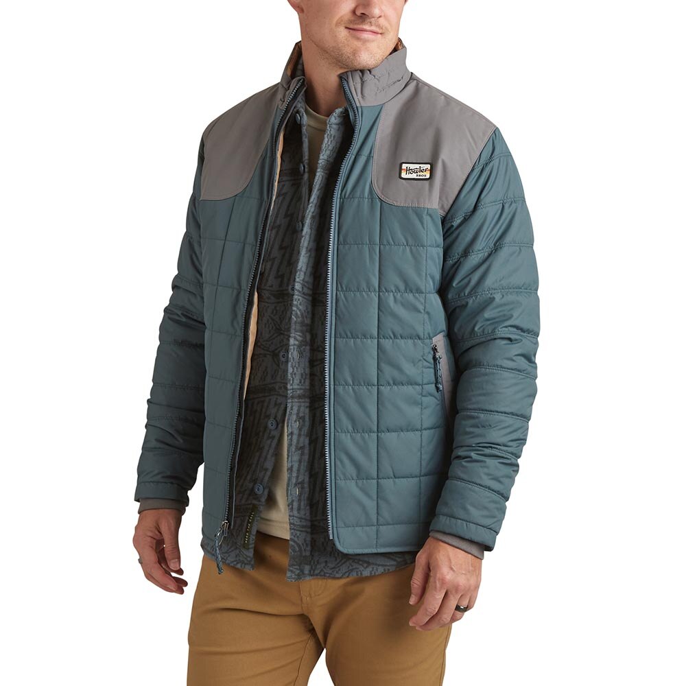 Howler Brothers Merlin Jacket Mens in Dark Slate and Dove Grey