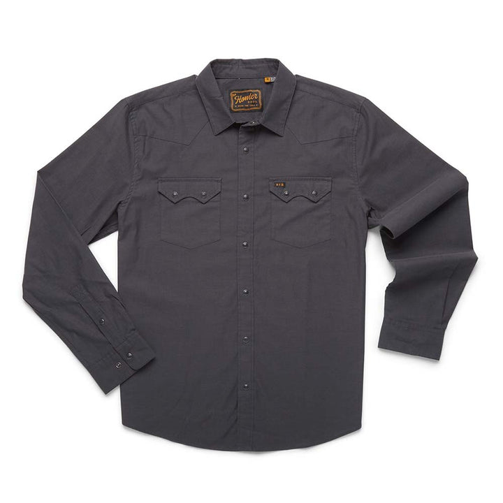 Howler Brothers Crosscut Snapshirt Mens in Midnight Chambray