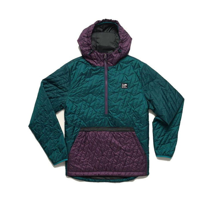 Howler Brothers Voltage Quilted Pullover Mens in Violet Night