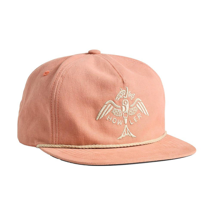 Howler Brothers Fresh Catch Unstructured Snapback Hat in Dusty Pink