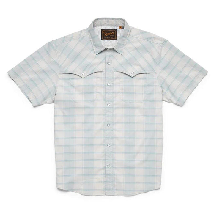 Howler Brothers Open Country Tech Shirt Mens in Braden Plaid Chalk