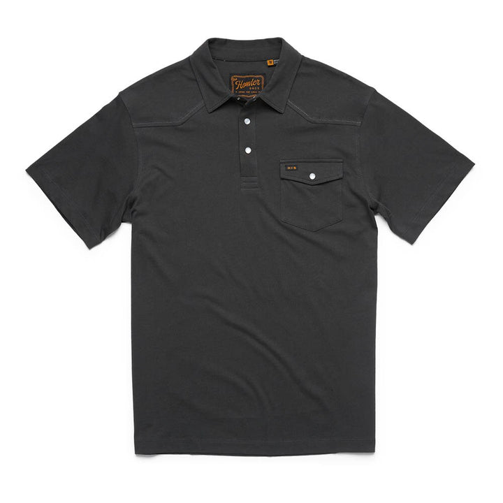 Howler Brothers Ranchero Polo Shirt Mens in Antique Black