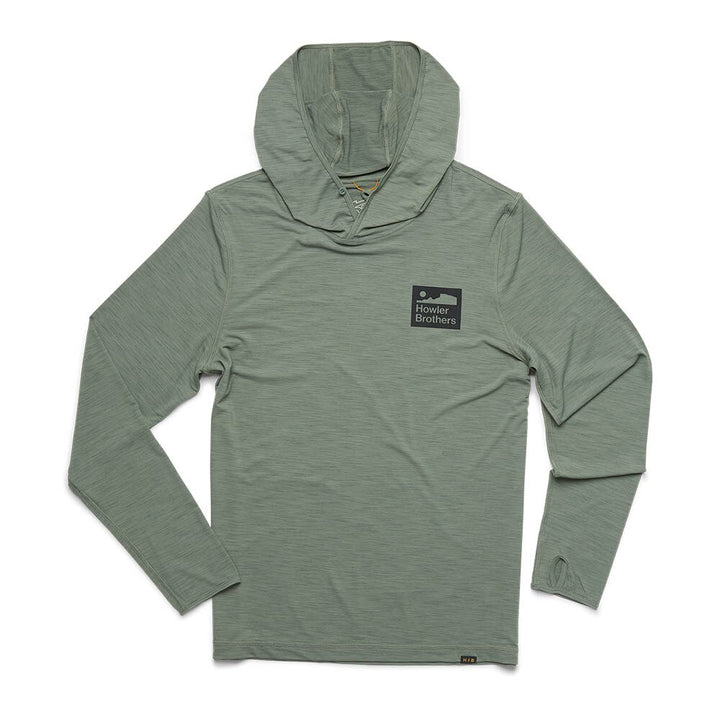 Howler Brothers HB Tech Hoodie Mens in Agave