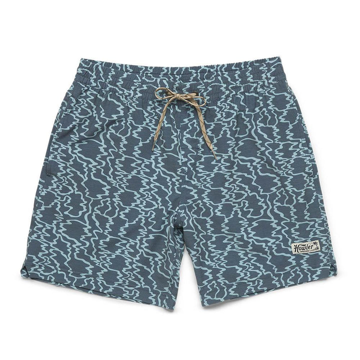 Howler Brothers Deep Set Boardshort Mens in Ocean Motion Shimmer