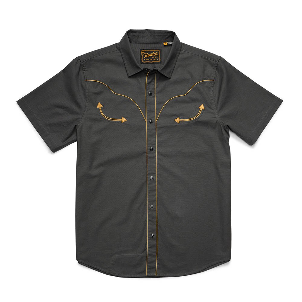 Howler Brothers Broncbuster Snapshirt Mens in Antique Black